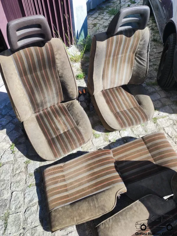 7671032 7671033 7656046 7656048 7656047 7656049  Set Seats Brown Fiat Uno MK2 60SX