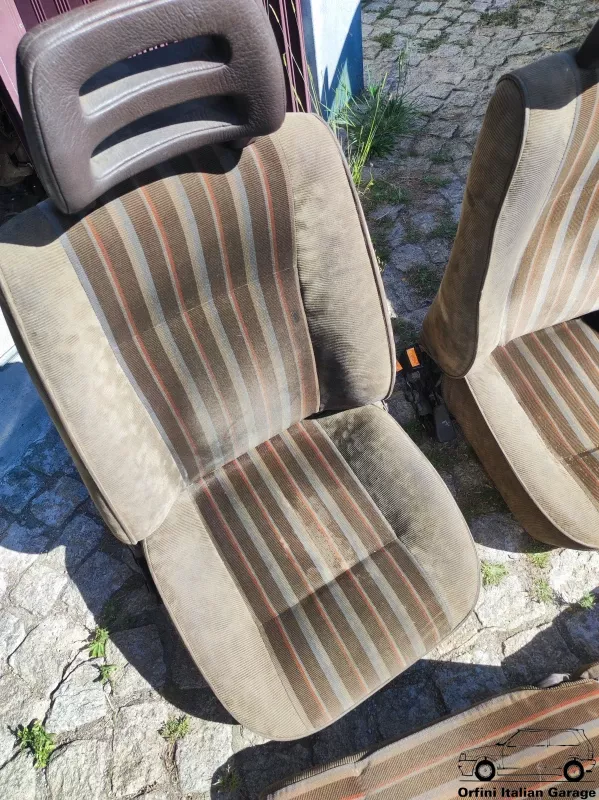 7671032 7671033 7656046 7656048 7656047 7656049  Set Seats Brown Fiat Uno MK2 60SX