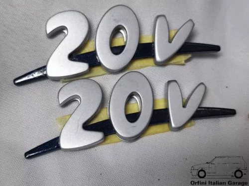 12715-735267516.webp 735267516 Pair Side Badge Scritta Blue Fiat Coupe 20V Turbo